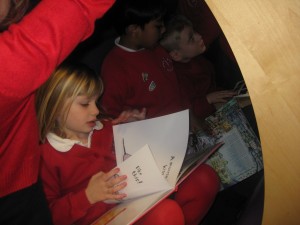 Reading books at Gosforth